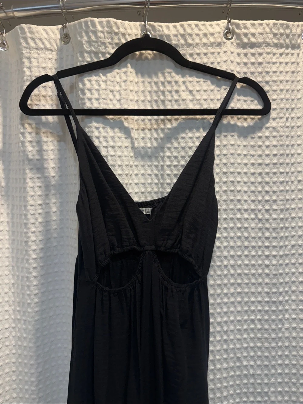 Abercrombie & Fitch Black Spaghetti-Strap Maxi Dress